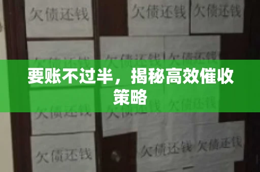 要账不过半,揭秘高效催收策略 要账不过半,揭秘高效催收策略