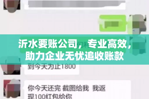 沂水要账公司，专业高效，助力企业无忧追收账款