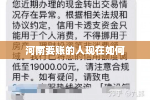 河南要账的人现在如何